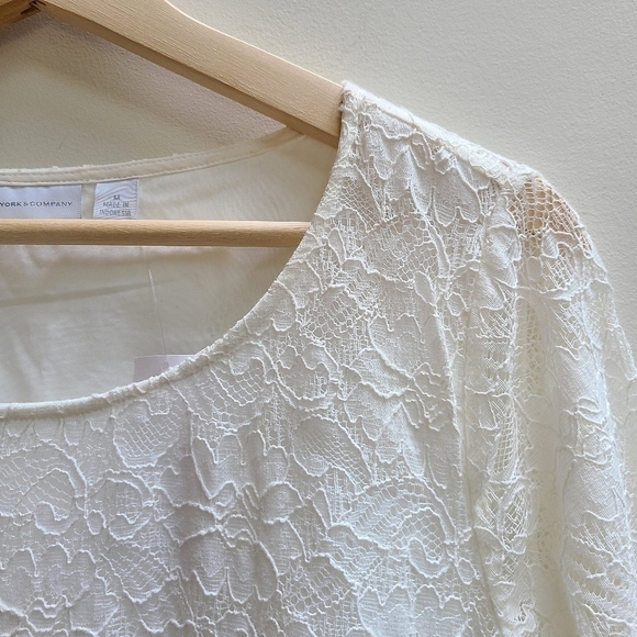 Cream Lace Shift Dress ~ NWT - Picture 9 of 10